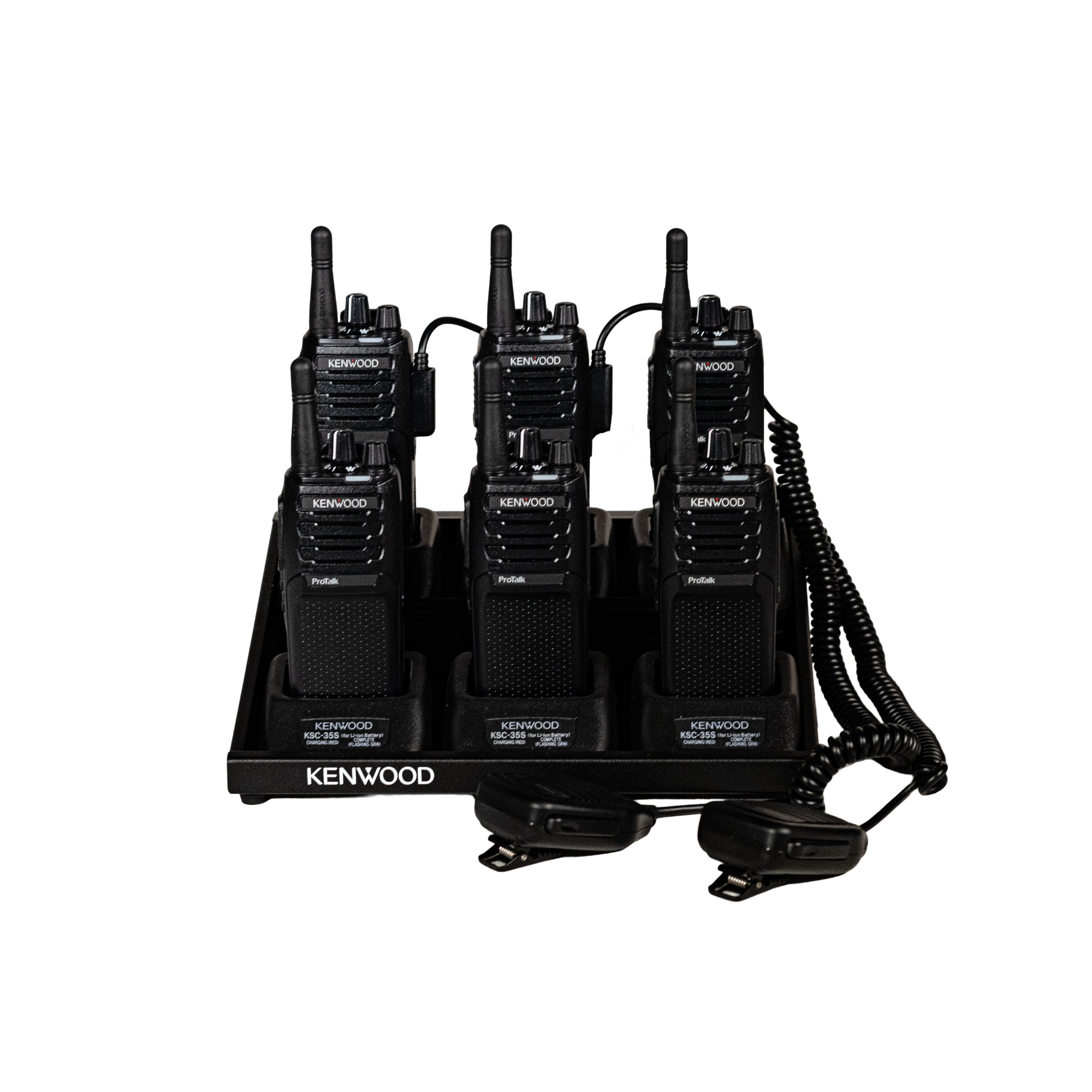 Kenwood Analog 2-Watt 64 Channel UHF Radio with Multi-Unit Charger Bundle from GME Supply